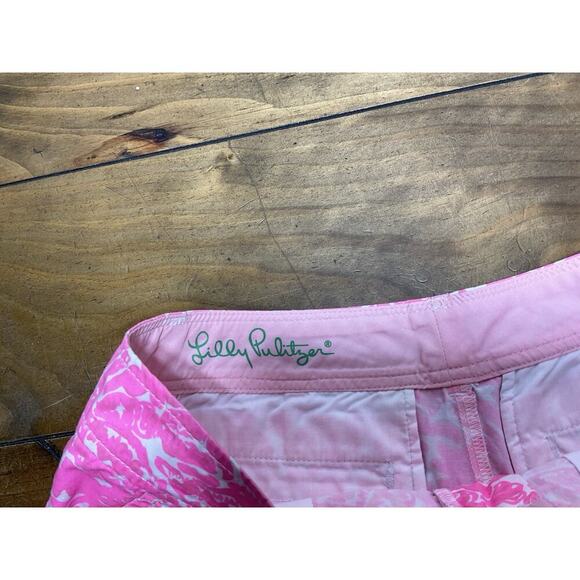 Lilly Pulitzer Womens Callahan Hot Pink Shorts Size 2 - Picture 4 of 11